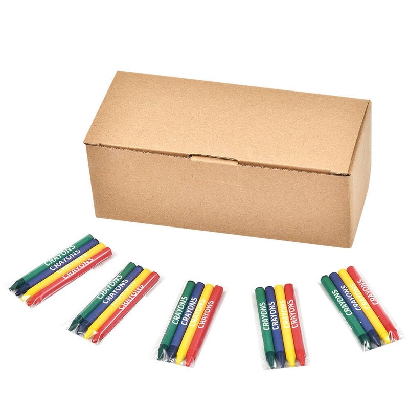 Madisi Crayons Bulk Pack, Regular Size, 4 Colors, 60 Packs, 240 Count - Image 2